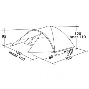   Easy Camp Quasar 300 Rustic Green (120395) (929023) 3