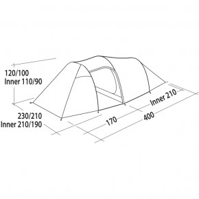   Easy Camp Magnetar 400 Rustic Green (120416) (929571) 12