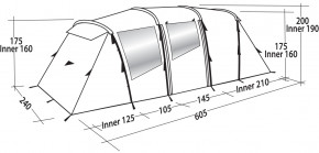   Easy Camp Huntsville Twin 600 Green/Grey (120409) (929579) 11