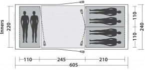   Easy Camp Huntsville Twin 600 Green/Grey (120409) (929579) 13