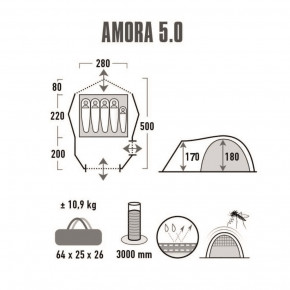  High Peak Amora 5.0 (Nimbus Grey) 4