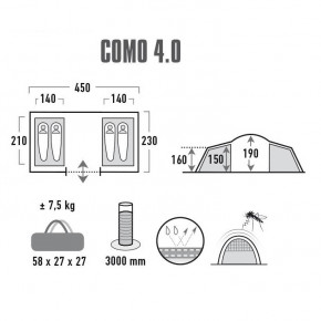  High Peak Como 4 (Nimbus Grey) 4