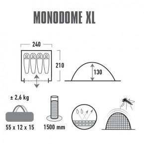  High Peak Monodome XL 4 (Pearl) 3