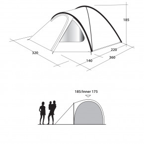  Outwell Cloud 5 Blue 4