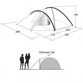  Outwell Cloud 3 Blue 4