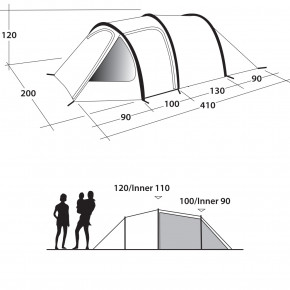  Outwell Earth 3 Blue (111050) 3