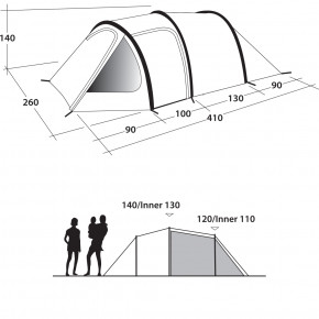  Outwell Earth 4 Blue (111051) 3