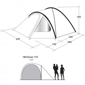  Outwell Haze 5 Grey (111160) 3