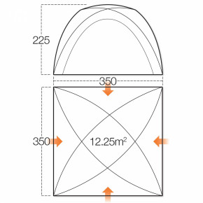  Vango Hogan Hub Cloud Grey 3