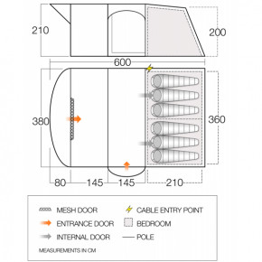  Vango Hudson 600XL Sky Blue (926340) 3