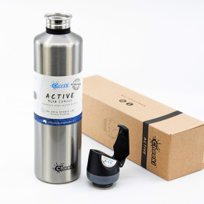     Cheeki Single Wall Active Bottle 1000 Silver 4