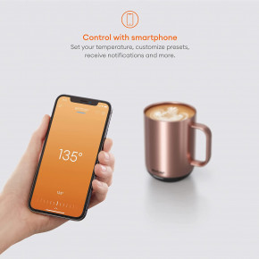 - Ember Temperature Control Smart Mug 300ml 2 Gen (2 ) Rose Gold 3