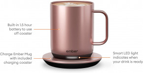 - Ember Temperature Control Smart Mug 300ml 2 Gen (2 ) Rose Gold 4