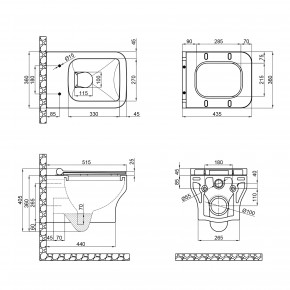   Qtap Cardinal   Soft-close QT0433C660HW 3