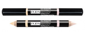      Pupa Duo Highlighter Matt&Shine 01 - Beige () 5