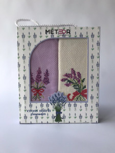    meteor cross stith lavender 40*60 2  #S/H