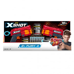   X-Shot Red Excel Fury 4 2 PK 36329R