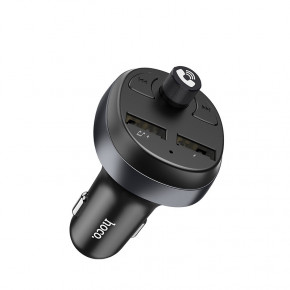 FM- Hoco E41 In-car audio wireless FM transmitter c    Black