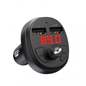 FM- Hoco E41 In-car audio wireless FM transmitter c    Black 6