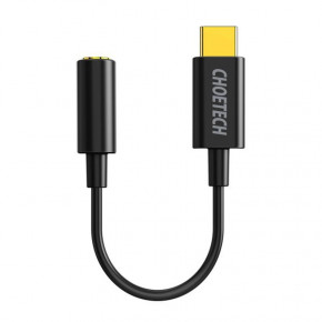  Choetech USB Type-C - 3.5 mm, Black (AUX003-BK) 3