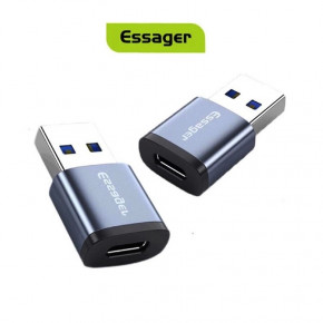  ESSAGER  Type-C USB 2.4 A Gray (EZJCA-SRB0G) 3