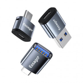  ESSAGER  microUSB Type-C 3 A Gray (EZJMC-SRC0G) 3