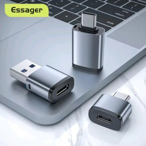  ESSAGER  microUSB Type-C 3 A Gray (EZJMC-SRC0G) 4