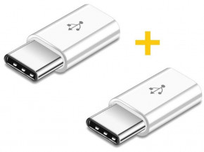  XoKo AC-014 MicroUSB - Type-C White 2 . (XK-AC014-WHT2)