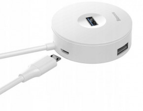  USB Type-C Hub Baseus Round Box 5-in-1 0.12m (USB 2.0, USB 3.0, MicroUSB) (CAHUB-G02)  (CAHUB-G02) 4