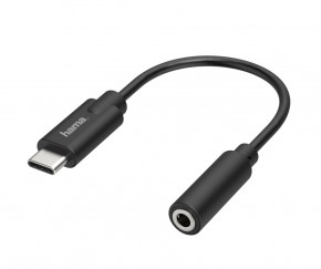  Hama USB C - 3.5 mm Jack Stereo Black (00205282)