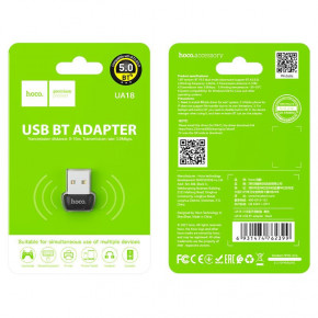 Bluetooth- Hoco UA18 v5.0 Black 7