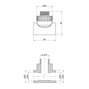  PPR Alfa Plast 253/4  APMTTE2534X
 3