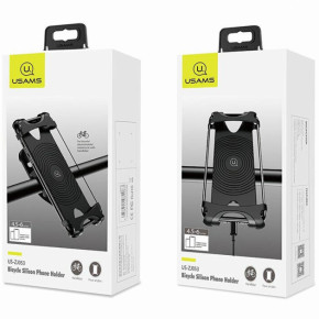      Usams US-ZJ053 Bicycle Silicon Phone Holder Black 9