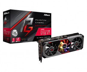 AMD Radeon RX 5700 XT /  REF ASRock Phantom Gaming D 8G OC 8GB DDR6, 256 bit, PCI Express (RX5700XT PGD 8GO/REF) 7