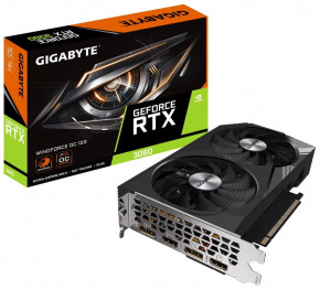  Gigabyte Nvidia GeForce RTX 3060 WINDFORCE 2X OC 12GB D6 (GV-N3060WF2 OC-12GD)