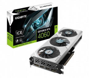  GF RTX 4060 8GB GDDR6 Eagle Ice OC Gigabyte (GV-N4060EAGLEOC ICE-8GD)