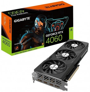  GF RTX 4060 8GB GDDR6 Gaming Gigabyte (GV-N4060GAMING-8GD)