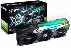 GeForce RTX3070 Inno3D iChill X3 LHR, 8GB GDDR6, 256bit, PCI Express (C30703-08D6X-1710VA38H) 3