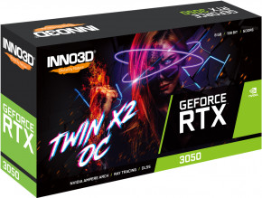  Inno3D GeForce RTX3050 8Gb GDDR6 Gaming OC (N30502-08D6X-11902120) 4