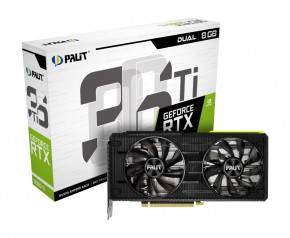  GF RTX 3060 Ti 8GB GDDR6 Dual Palit (NE6306T019P2-190AD) Refurbished