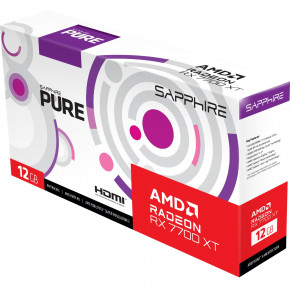 ³ AMD Radeon RX 7700 XT Sapphire PURE GAMING OC, 12GB GDDR6, 192 bit, PCI-Express 4.0 x16 (11335-03-20G) 7