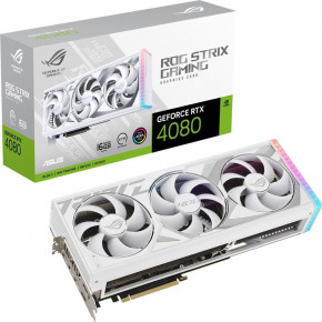  GF RTX 4080 16GB GDDR6X ROG Strix Gaming White Asus (ROG-STRIX-RTX4080-16G-WHITE)