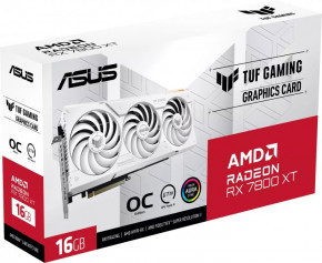  ASUS AMD Radeon TUF-RX7800XT-O16G-WHITE-GAMING 16