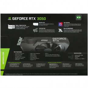  MSI GeForce RTX 3050 AERO ITX 8G OC 15