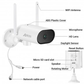  WiFi  Anran AR-W620 2Mp 7