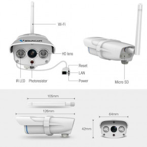 Wifi     Vstarcam C7816WIP, 1 , 720P, SD  64  4