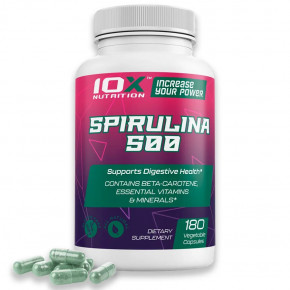  10XNutrition Spirulina 500 180  