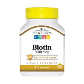  21st Century Biotin 5000 mcg 110  