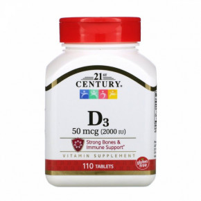 ³ 3 21st Century Vitamin D3 2000  110 