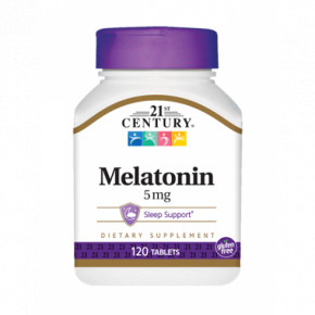  21st Century Melatonin 5 mg 120  100-96-6179401-20